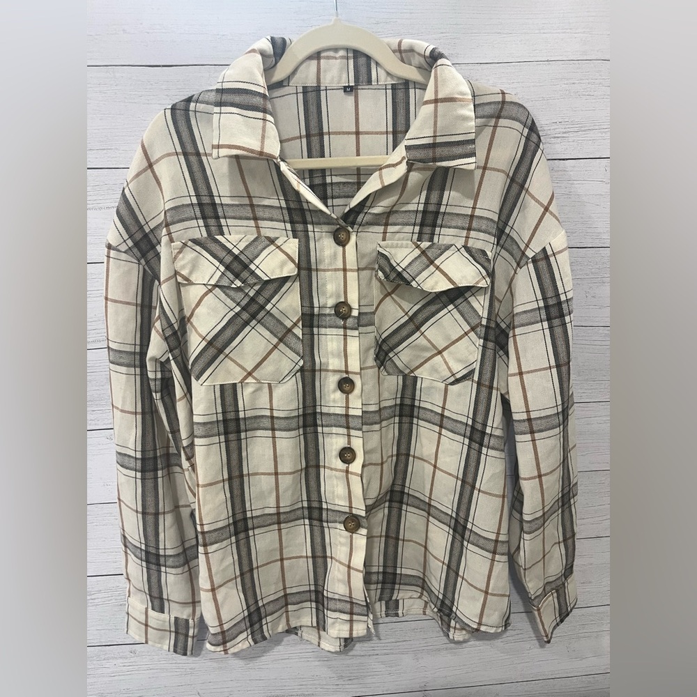Plaid Button-Up Flannel